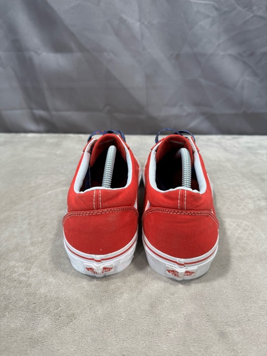 Vans Red & White Old Skool Sneakers - Picture 3 of 11